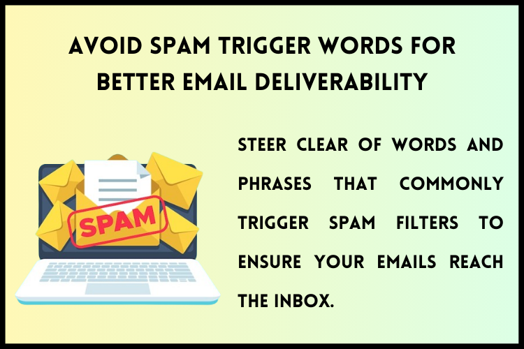 how to avoid spam triggered words in email deliverability