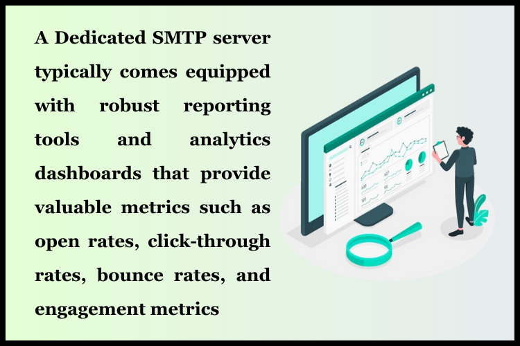 Report and analytics in dedicated SMTP server